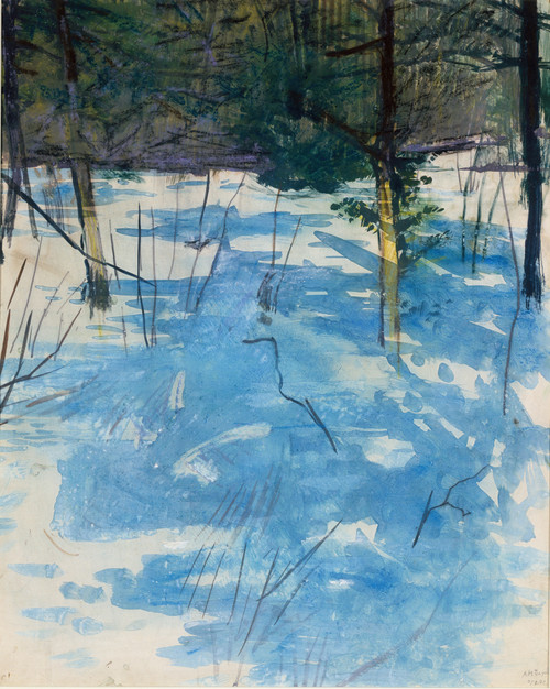 Gallery Edition study of Abbott Handerson Thayer's Winter, Monadnock.