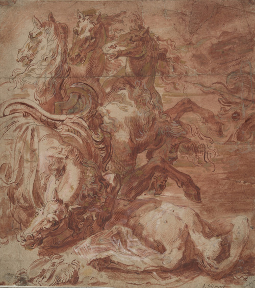 Gallery Edition study of Abraham Bloemaert's Hippolytus.