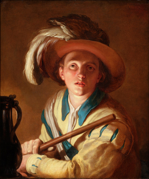 Gallery Edition study of Abraham Bloemaert's The Flute Player.