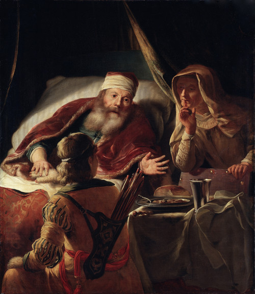 Gallery Edition study of Abraham Van Dijck's Isaac Blessing Jacob.