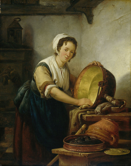 Gallery Edition study of Abraham Van Strij's The Caldron Scrubber.