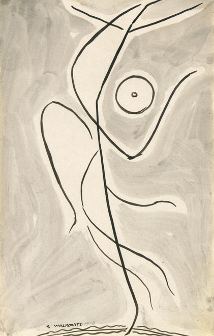 Gallery Edition study of Abraham Walkowitz's Dance Abstraction; Isadora Duncan (or ‘Rhythmic Line’).