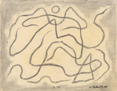 Gallery Edition study of Abraham Walkowitz's Rhythmic Lines (Abstraction).