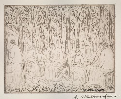 Gallery Edition study of Abraham Walkowitz's Under Two Trees.