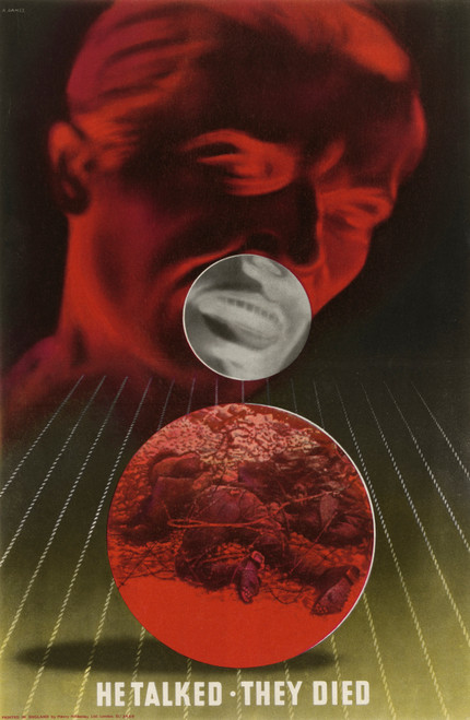 Gallery Edition study of Abram Games's He Talked – They Died.