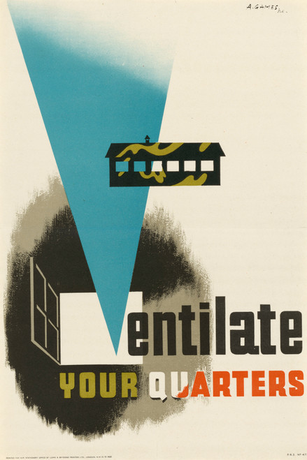 Gallery Edition study of Abram Games's Ventilate Your Quarters.