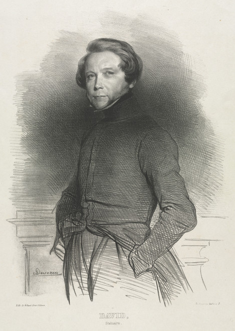 Gallery Edition study of Achille Devéria's Pierre Jean David, called David d’Angers.