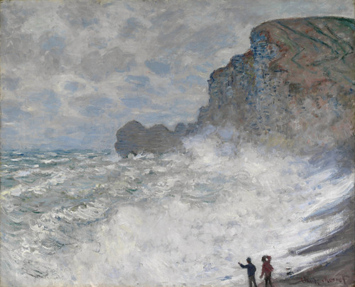 Gallery Edition study of Claude Monet's Rough weather at Étretat.