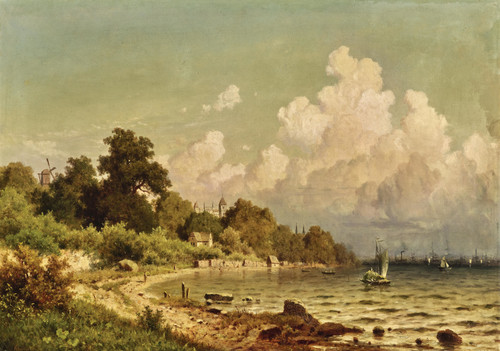 Gallery Edition study of Adolf Chwala's A Coastal Landscape.