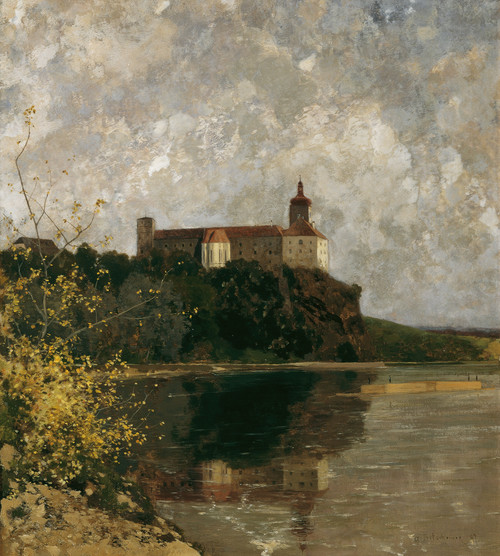 Gallery Edition study of Adolf Ditscheiner's Schloss Persenbeug.