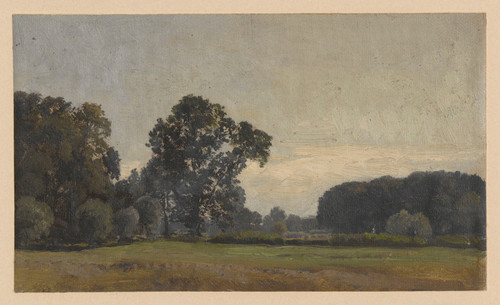 Gallery Edition study of Adolf Dressler's Trees in the Oder valley.
