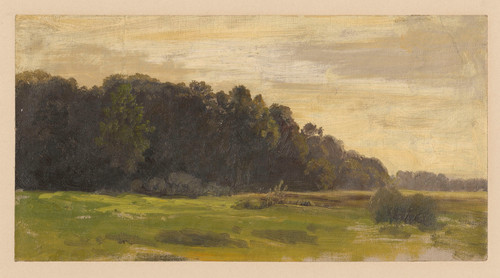 Gallery Edition study of Adolf Dressler's View of meadows by the Oder.