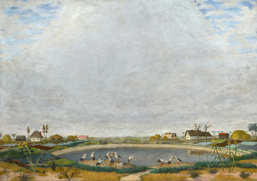 Gallery Edition study of Adolf Fényes's Storks.