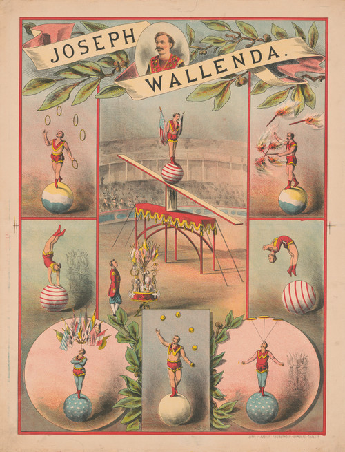 Gallery Edition study of Adolf Friedländer Lith.'s Joseph Wallenda.