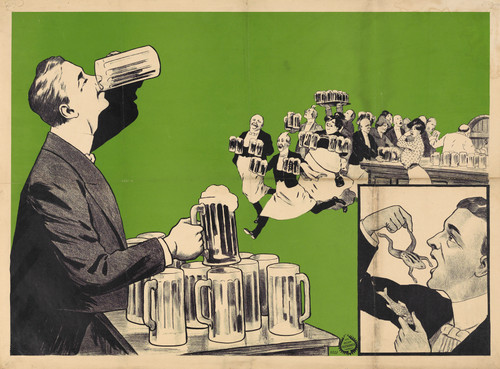 Gallery Edition study of Adolf Friedländer Lith.'s Vieltrinker und Allesschlucker.