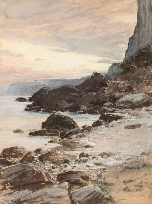 Gallery Edition study of Adolf Hirémy-Hirschl's Südliche Küste.
