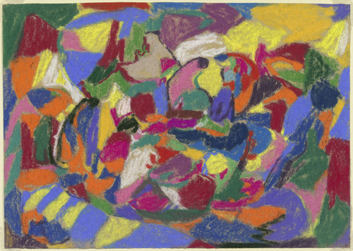 Gallery Edition study of Adolf Hölzel's Abstrakte Komposition, Querformat.