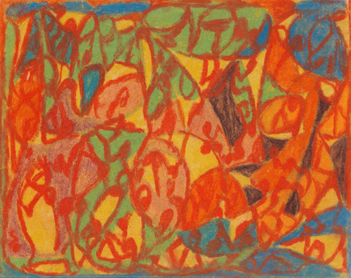Gallery Edition study of Adolf Hölzel's Ohne Titel.