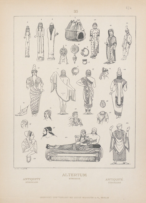 Gallery Edition study of Adolf Rosenberg's Antiquity Etruscans.