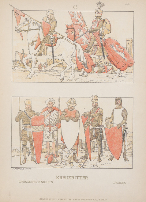 Gallery Edition study of Adolf Rosenberg's Crusading Knights.