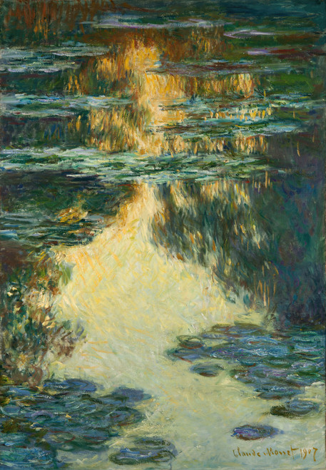 Gallery Edition study of Claude Monet's Water Lilies.