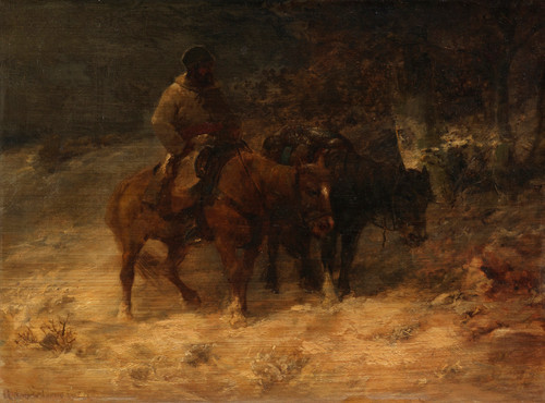 Gallery Edition study of Adolf Schreyer's Die Heimkehr.