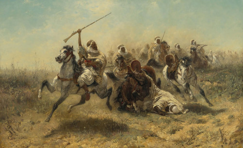 Gallery Edition study of Adolf Schreyer's The charge.