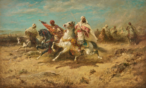 Gallery Edition study of Adolf Schreyer's The Charge.