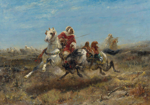 Gallery Edition study of Adolf Schreyer's The Chase.