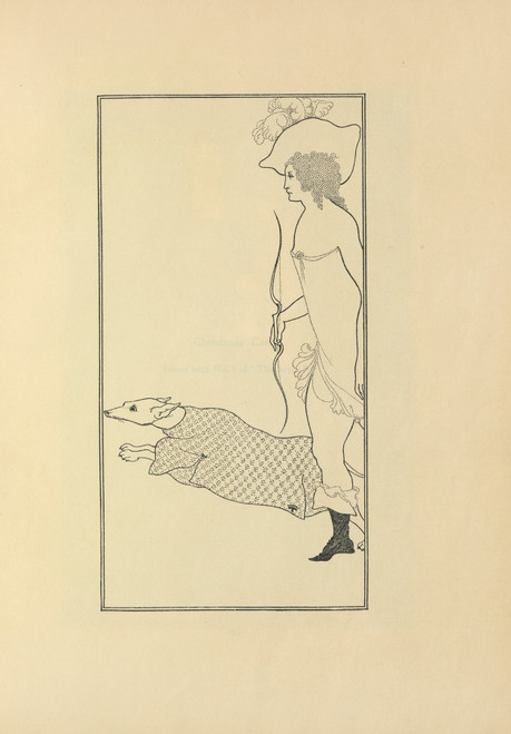 Gallery Edition study of Aubrey Vincent Beardsley's Atalanta.