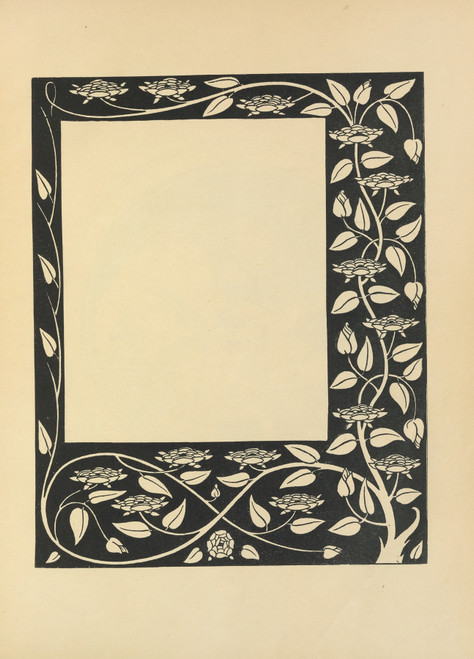 Gallery Edition study of Aubrey Vincent Beardsley's Border Design From ‘Le Morte Darthur’.