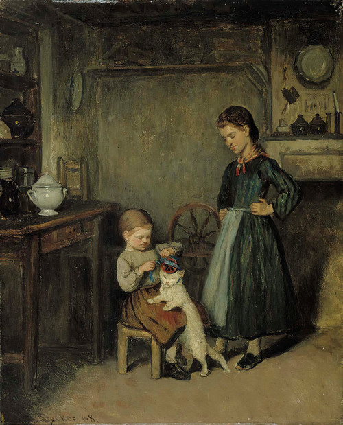 Gallery Edition study of Adolf Von Becker's A French Interior.