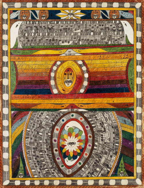 Gallery Edition study of Adolf Wölfli's Stadt Bern, No. 4.
