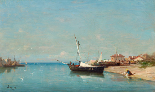 Gallery Edition study of Adolphe Appian's Bord de mer.