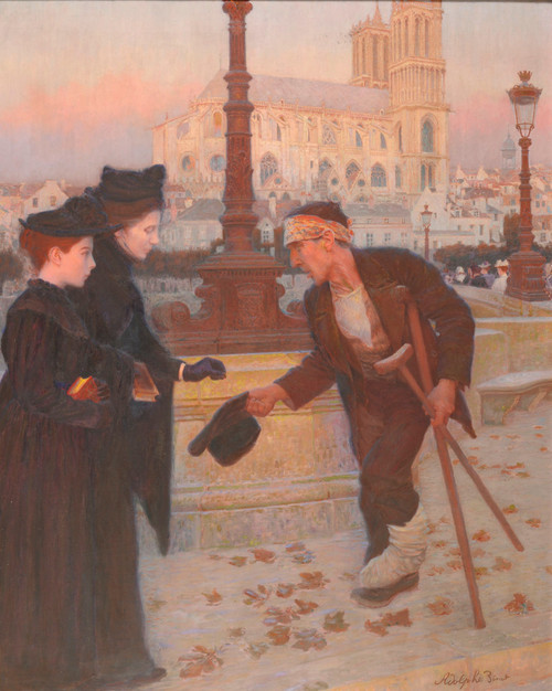 Gallery Edition study of Adolphe Binet's Le Denier de la veuve.