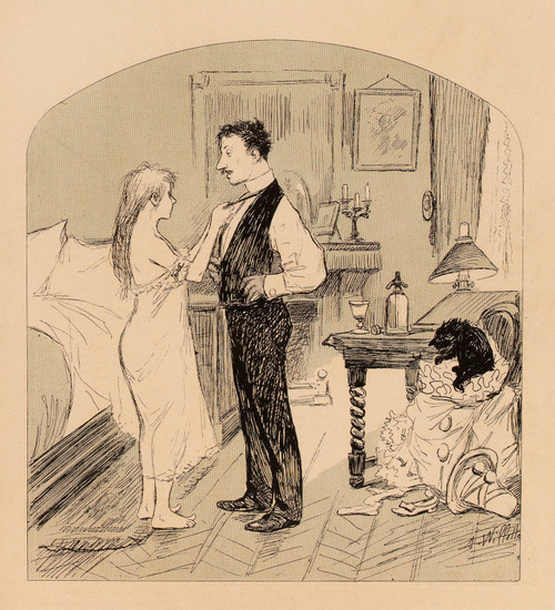 Gallery Edition study of Adolphe Léon Willette's Après la fête.