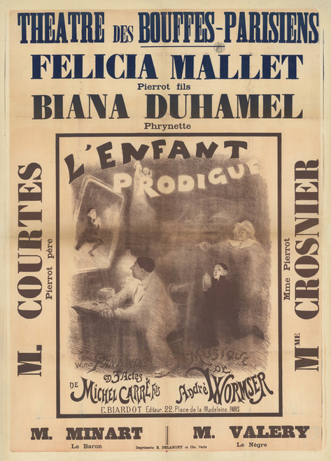 Gallery Edition study of Adolphe Léon Willette's L’Enfant prodigue.