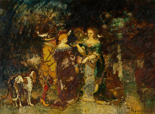 Gallery Edition study of Adolphe Monticelli's In the Park.