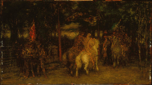 Gallery Edition study of Adolphe Monticelli's Landscape with Figures.