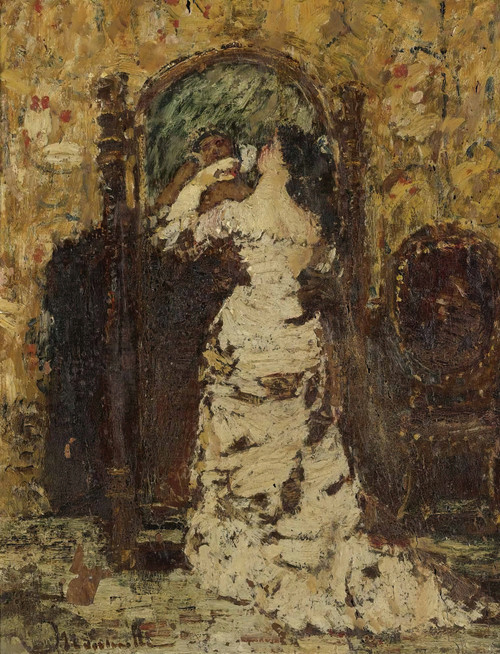 Gallery Edition study of Adolphe Monticelli's Preparing For The Soiree.