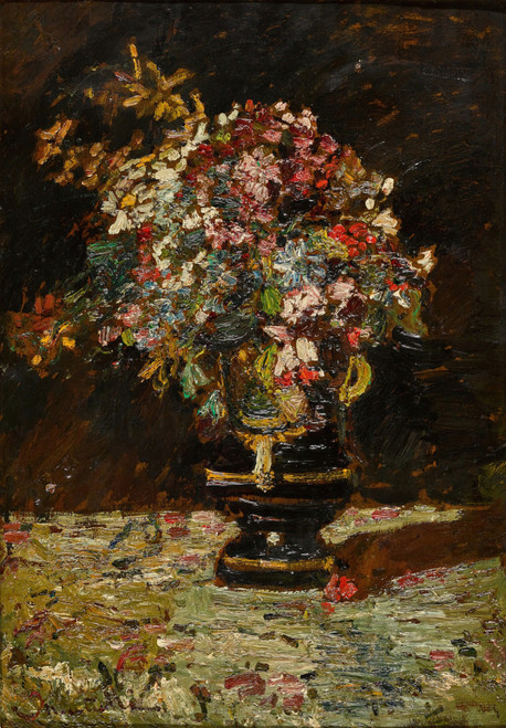 Gallery Edition study of Adolphe Monticelli's Vase de fleurs.