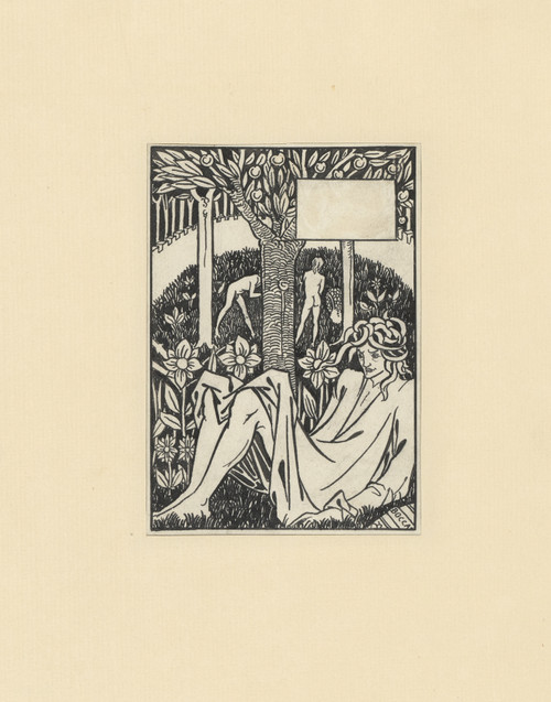 Gallery Edition study of Aubrey Vincent Beardsley's Illustrations by Aubrey Beardsley for King Arthur Pl.06.
