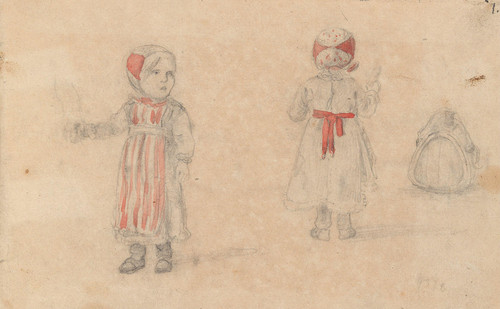 Gallery Edition study of Adolph Tidemand's Barnestudier.