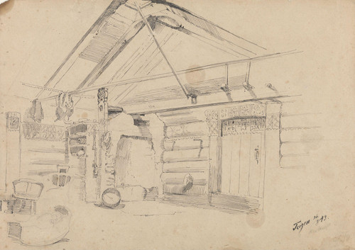 Gallery Edition study of Adolph Tidemand's Bondestue, Teigen.
