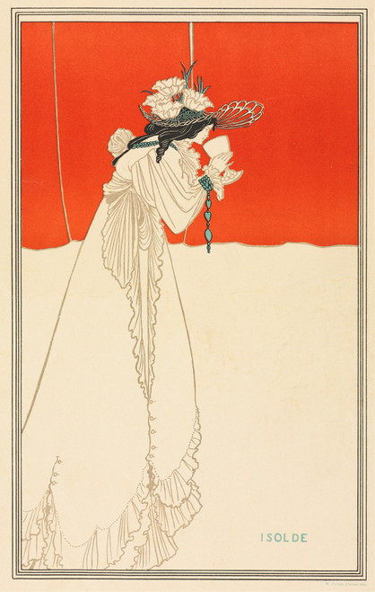 Gallery Edition study of Aubrey Vincent Beardsley's Isolde.