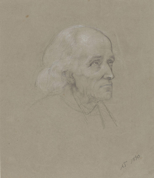 Gallery Edition study of Adolph Tidemand's Eldre langhåret mann.