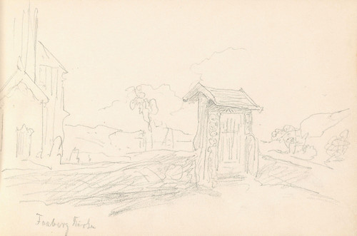 Gallery Edition study of Adolph Tidemand's Fåberg kirke.