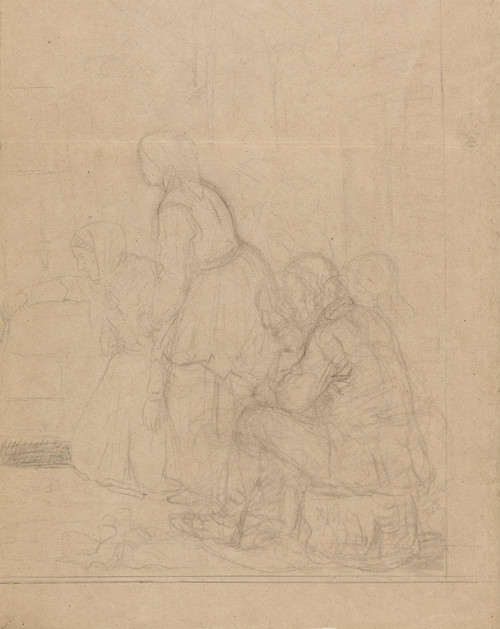 Gallery Edition study of Adolph Tidemand's Figurgruppe.