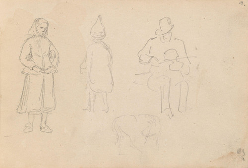 Gallery Edition study of Adolph Tidemand's Figurstudier.