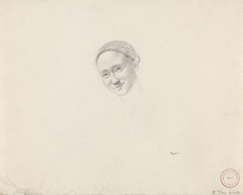 Gallery Edition study of Adolph Tidemand's Mann omfavner kvinne.